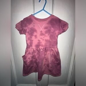 Toddler Mauve Tie Dye Dress